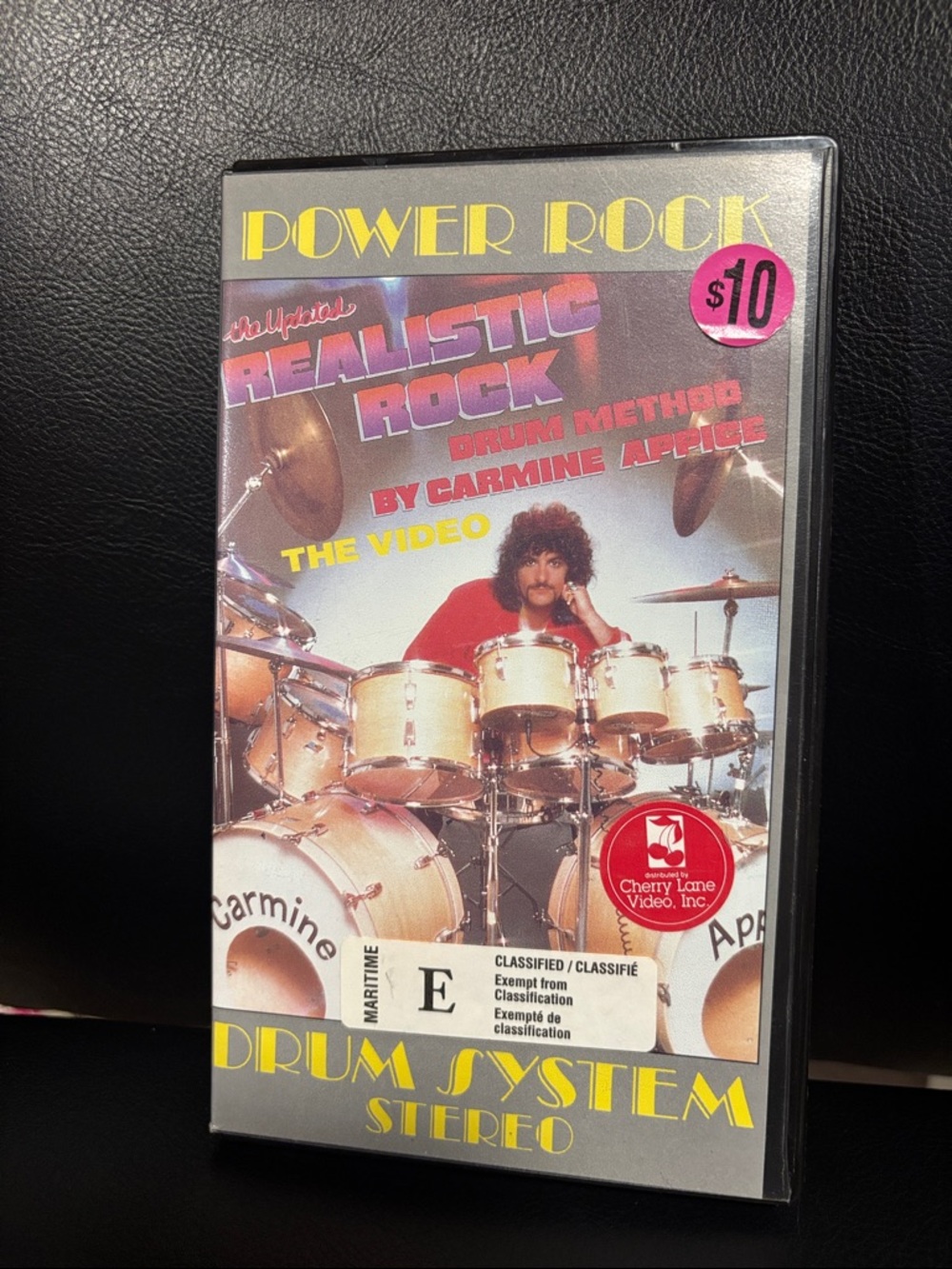 5/$25 Power Rock Realistic Rock Drum Method VHS - Carmine Appice